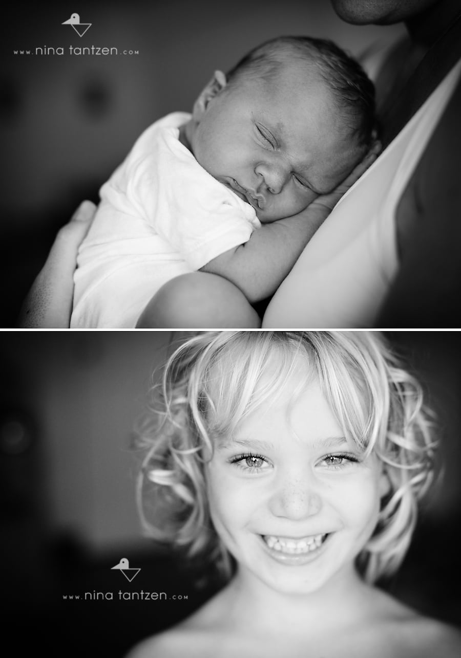 portraits of newborn baby and big brother in singapore