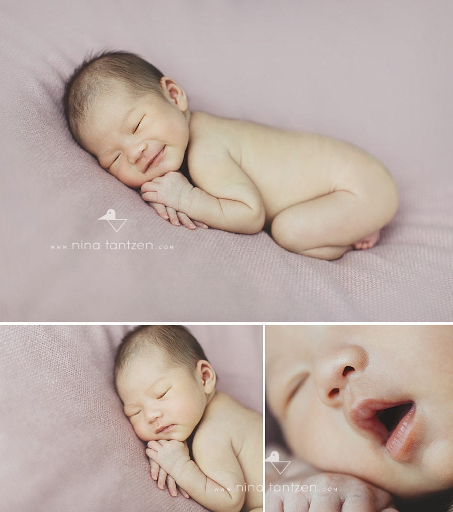 portraits of newborn baby girl in singapore