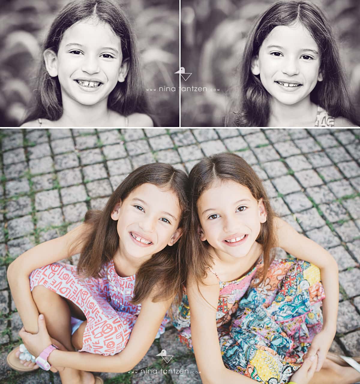 photographs of twin girls in singapore