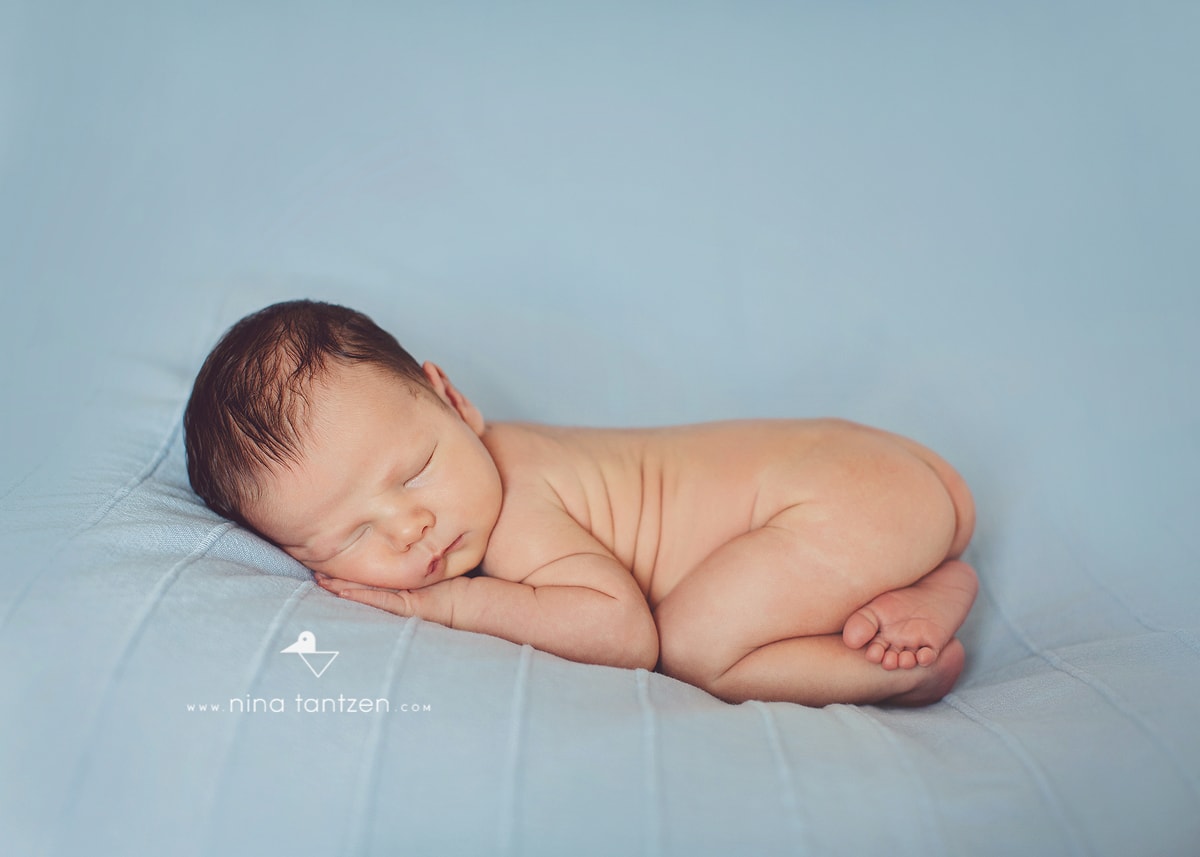 portrait of newborn baby boy in singapore