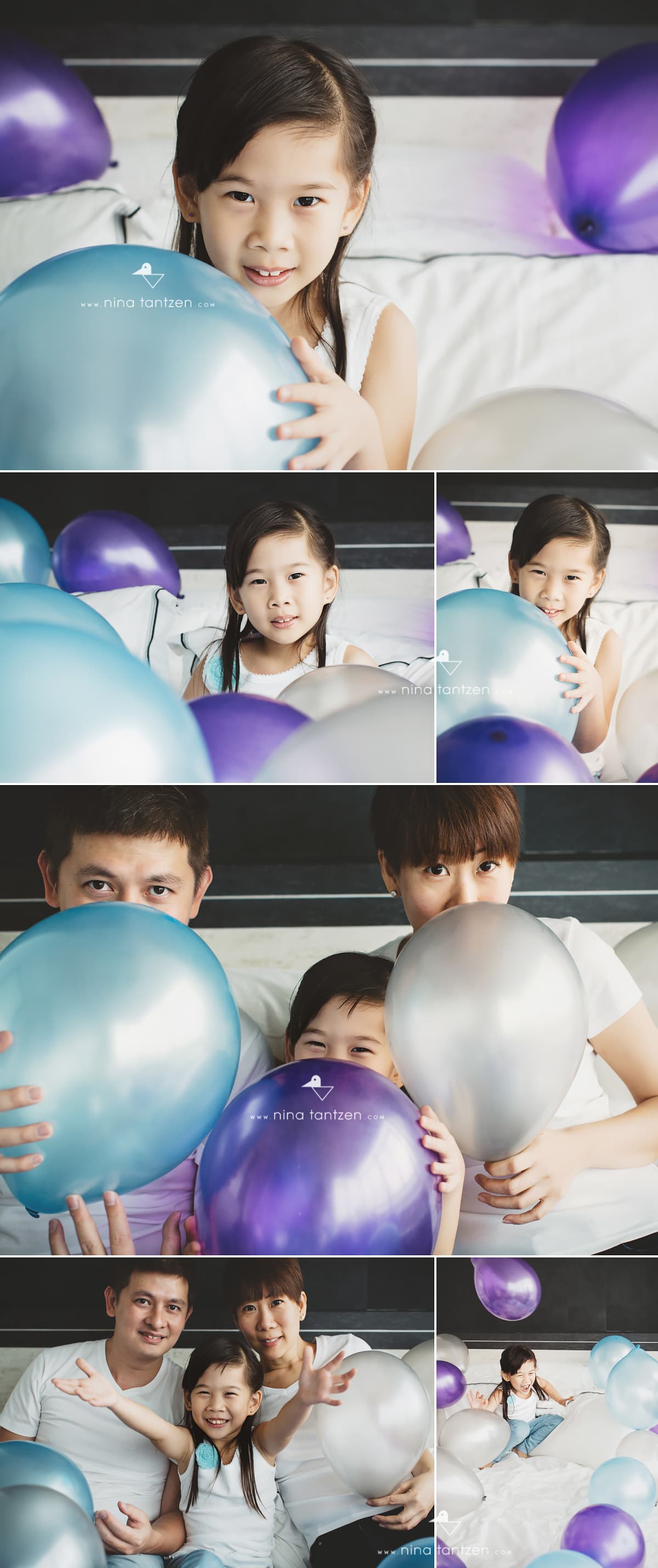 family portraits with balloons in singapore