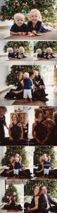 professional family portraits with christmas tree in singapore