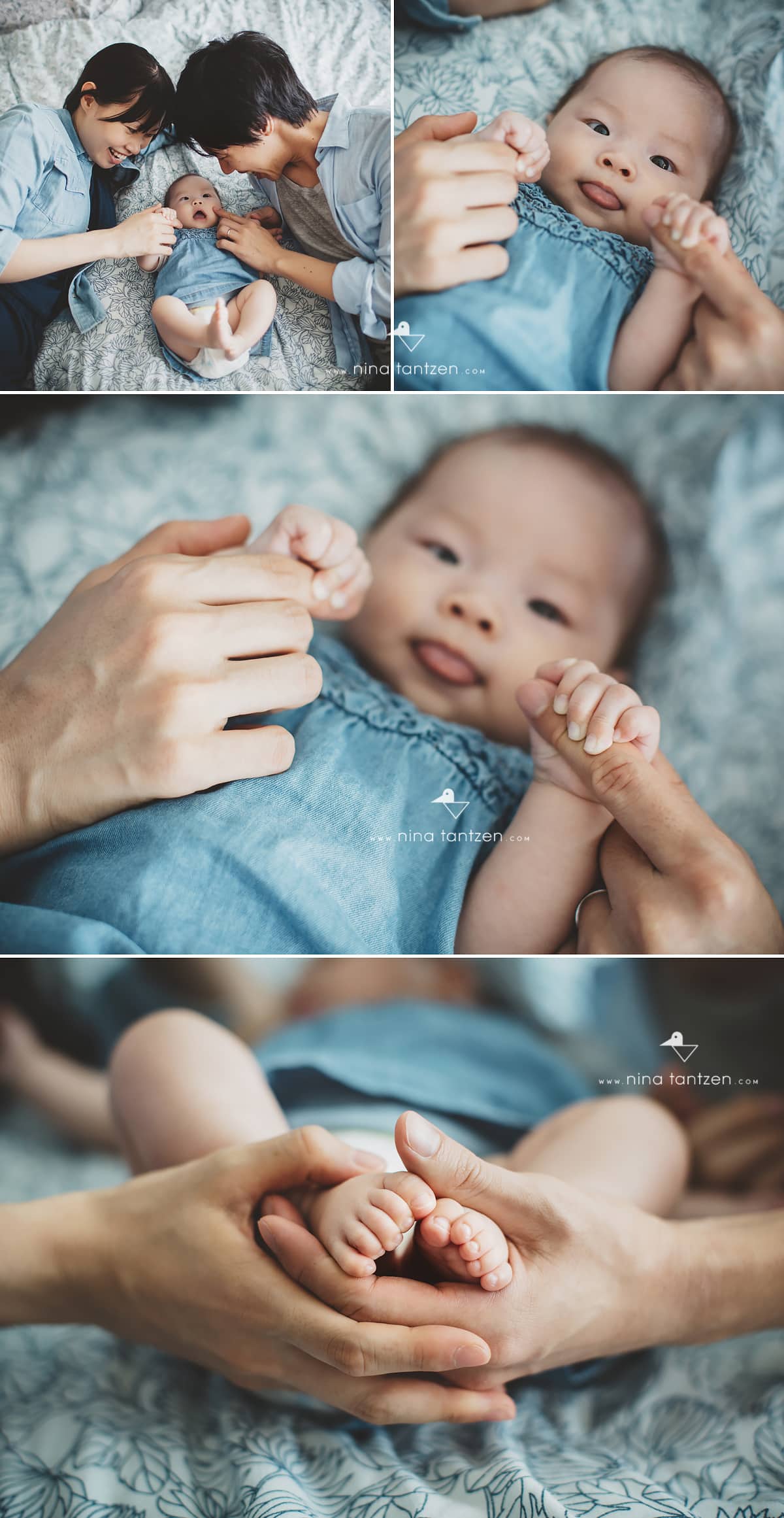 professional baby photography with parents in singapore