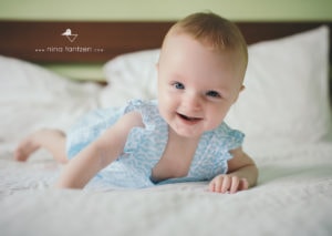 portrait of cute baby girl in singapore