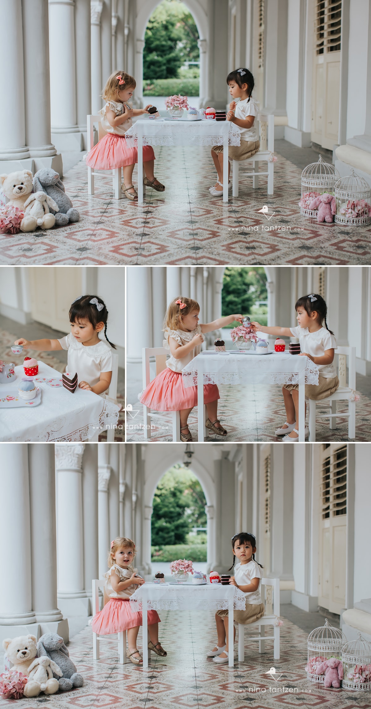 toddler tea party photo session in singapore