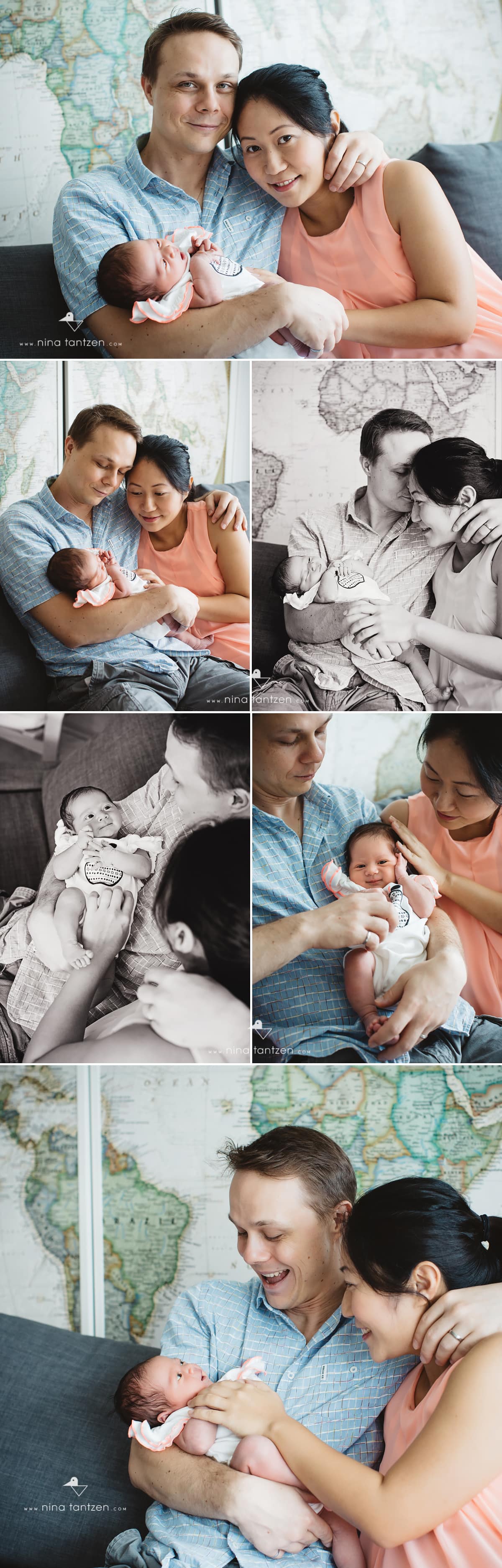 photographs of couple with newborn baby in singapore