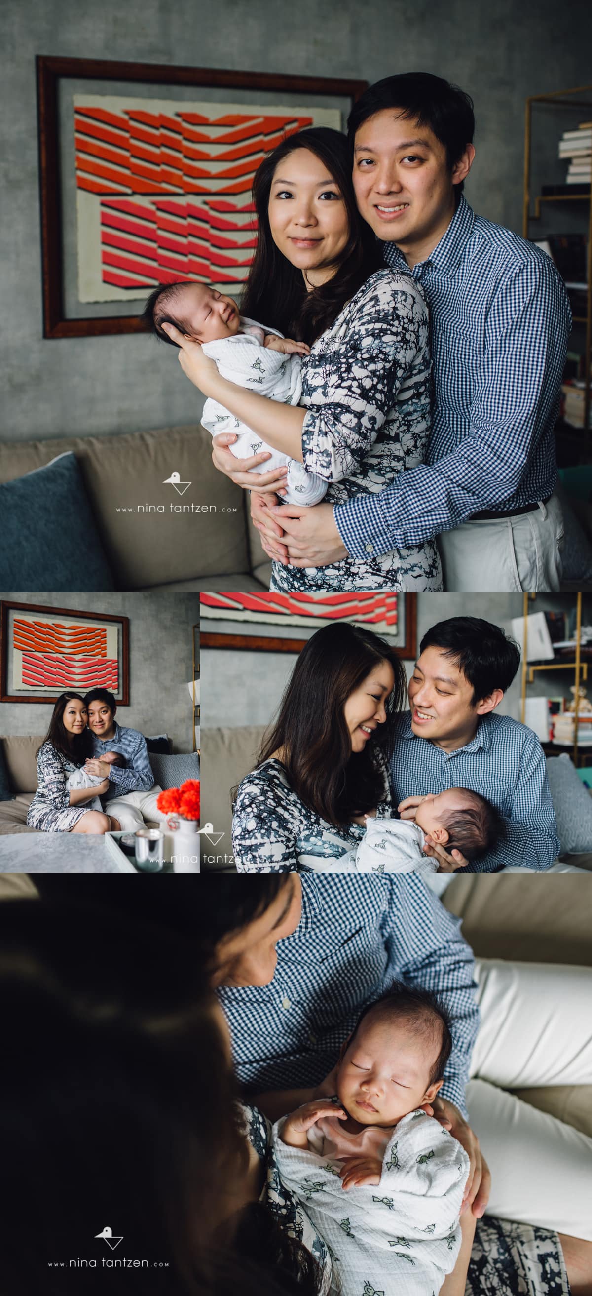 family portraits at home in singapore