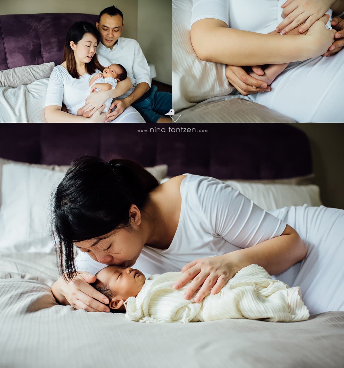 photos of mom and newborn baby in singapore
