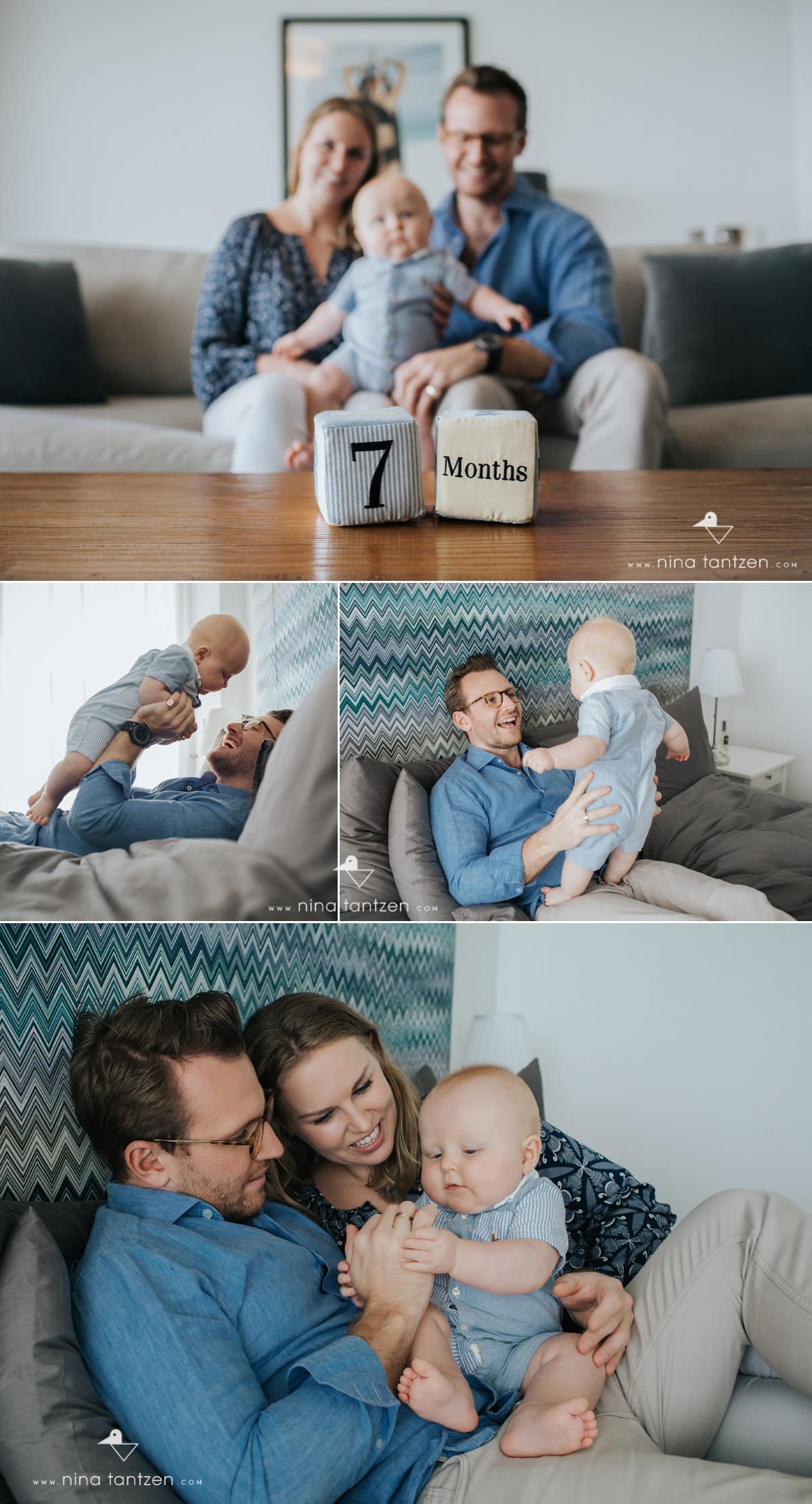 dad and baby portraits