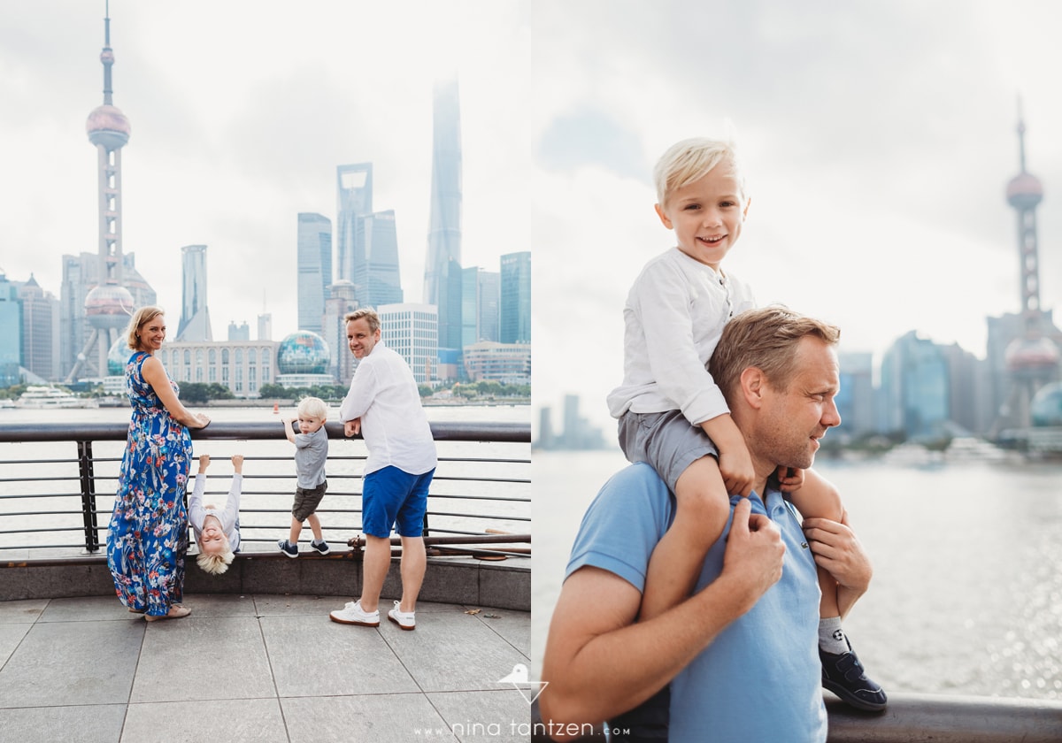 family portraits on the shanghai bund