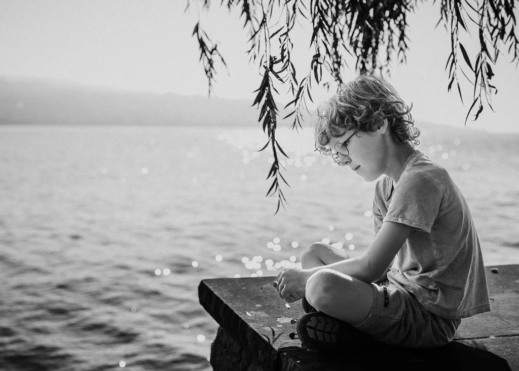 Portrait eines Jungen am Zürichsee