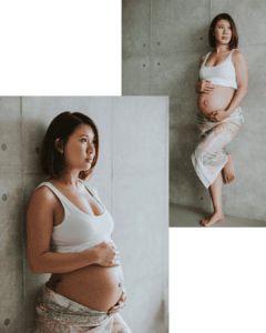 Stilvolle Babybauch Portraits in Zürich