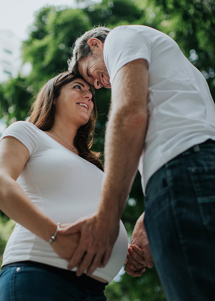 Schwangerschaftsfotografie mit Partner in Zürich