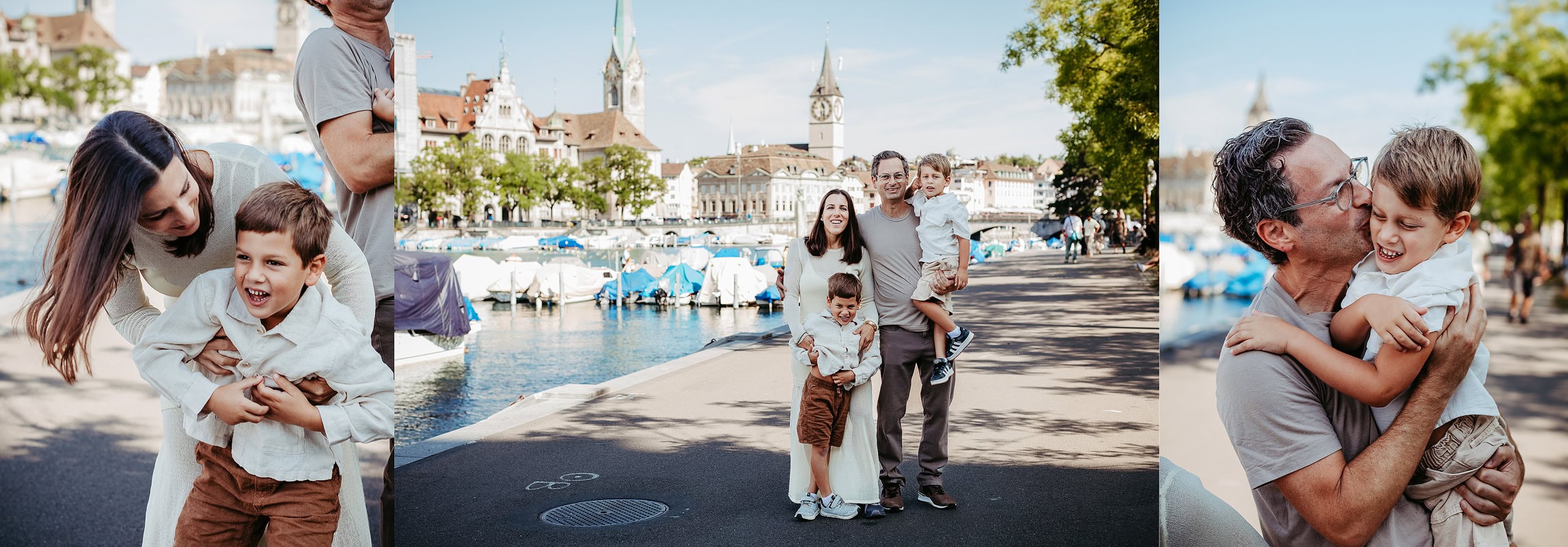 Natürliche Familienportraits in Zürich